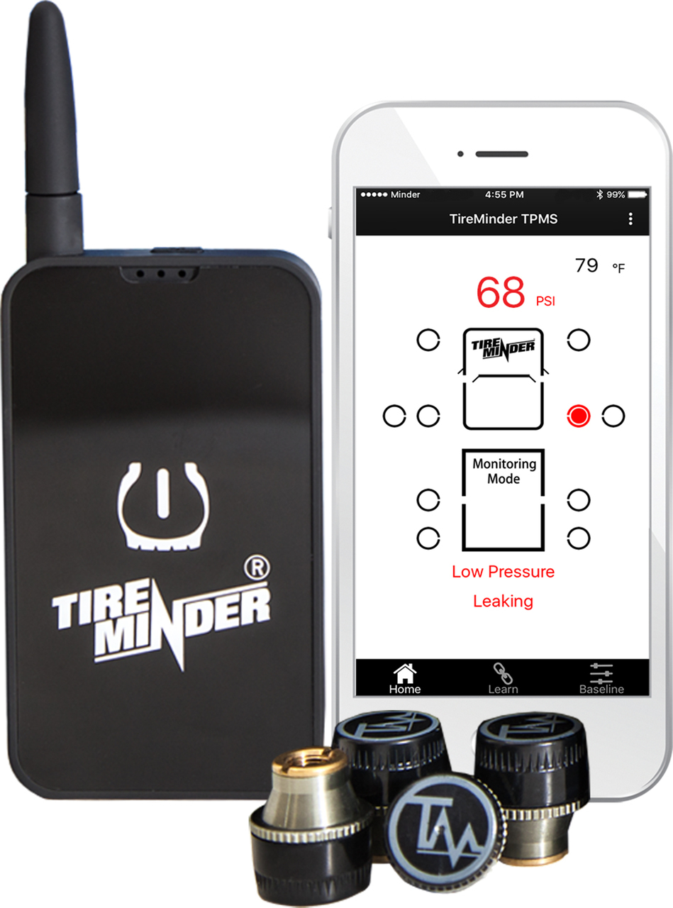 TireMinder Smart TPMS Smartphone Based Tire Pressure Monitor for RVs