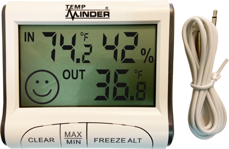 TempMinder Fridge and Freezer Thermometer (MRI-284KH) - The OFFICIAL  WEBSITE of Minder Research, Inc. - Home of the TireMinder TPMS, TempMinder  and NightMinder Systems.