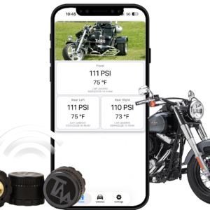 TireMinder Motorcycle TPMS with 3 Bluetooth Transmitters (TM22105)