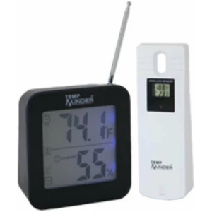 Long Range Indoor/Outdoor Thermometer/Hygrometer in Black (MRI-822MX)