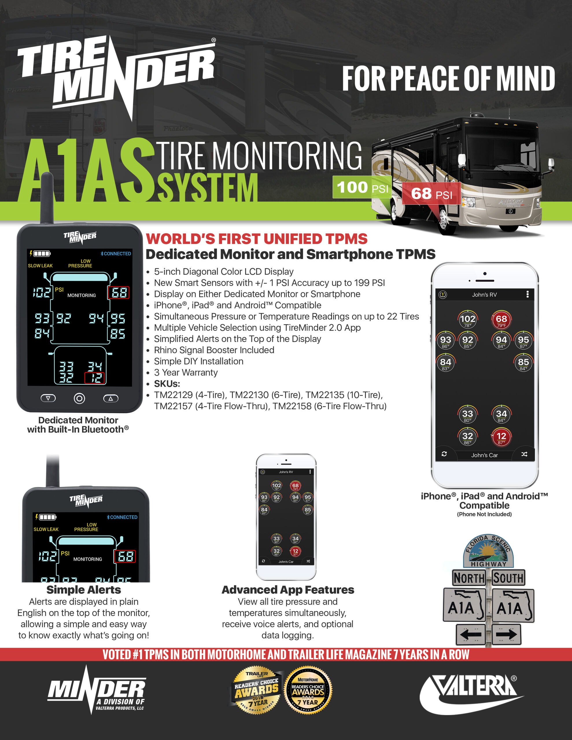 TireMinder i10 and A1AS Flyer The OFFICIAL WEBSITE of Minder Research