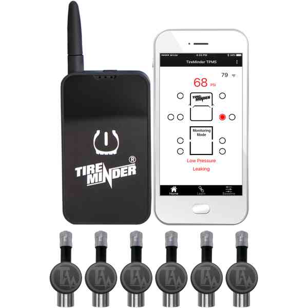 Smart TPMS with 6 Flow Through Transmitters