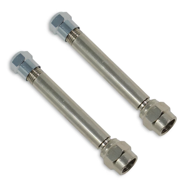 TireMinder 2 Inch Straight Valve Extender, 2 Pack