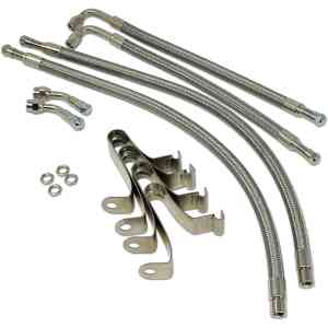 Tiziri 4PCS 12" Tire Valve Stems Braided Dual Tire Valve Stem Extension